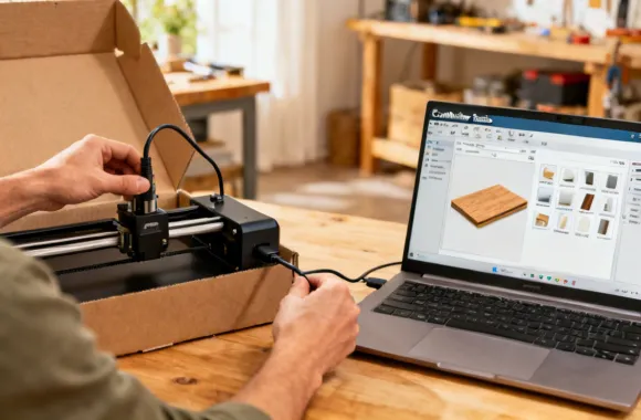 ComMarker laser engraver quick 30-minute setup process