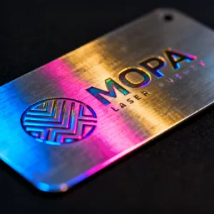 MOPA color marking on stainless steel