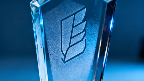 UV laser marking on glass and crystal